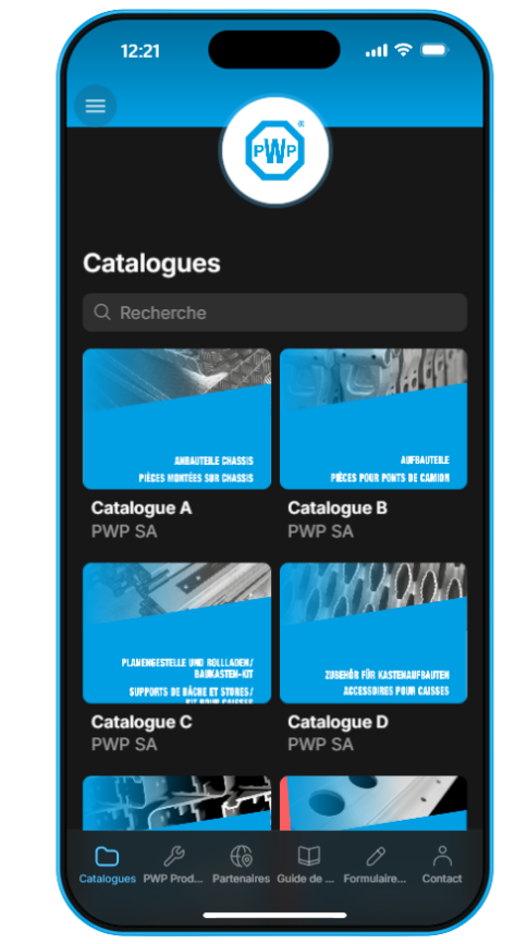 Übersicht über die Web App PWP